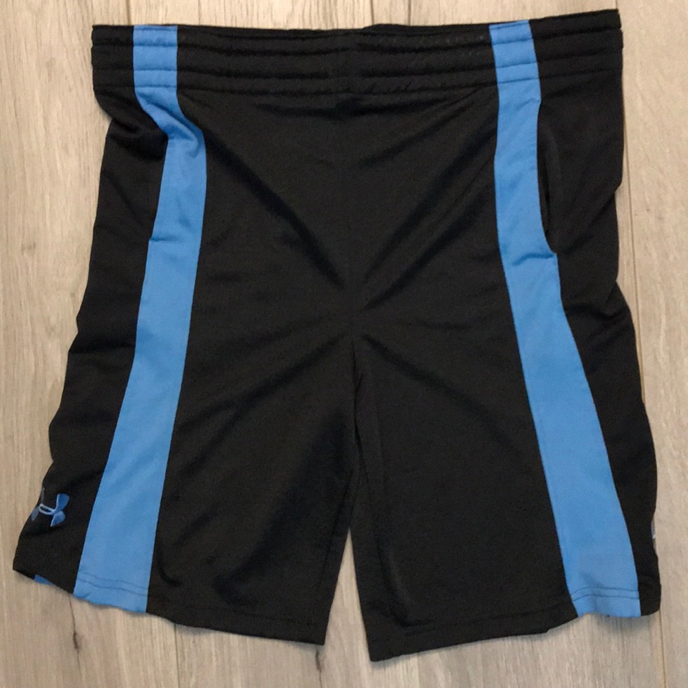 Under Armour boys shorts black blue